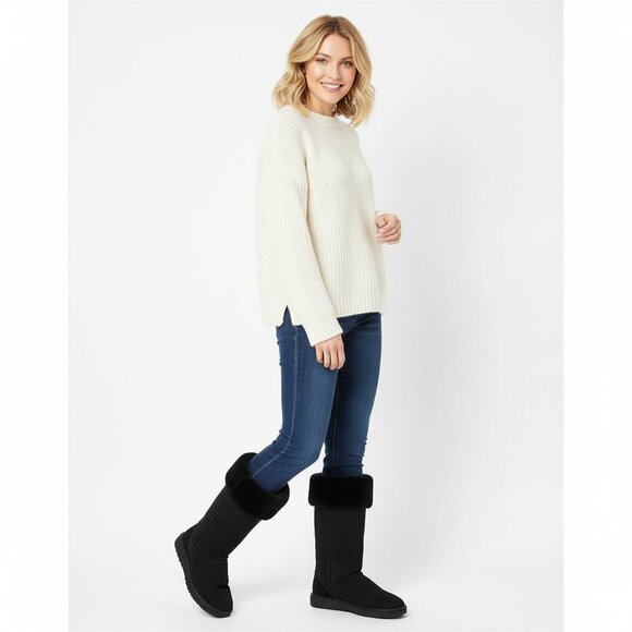 Men's Woman's UGG Australia Tall Shearling Boots Suede with Tasman Braid - Picture 9 of 16